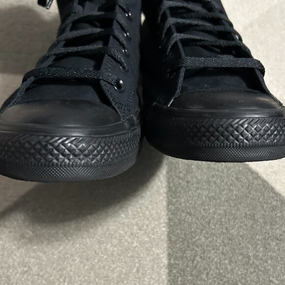 Converse All Star Chuck Taylor Black High Top Sneakers Men's 10.5/Women's 12.5 - Picture 5 of 14